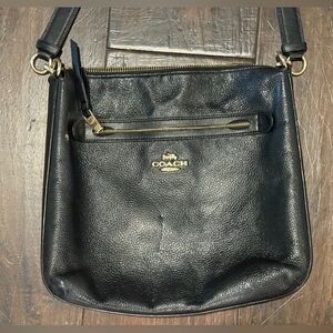 Coach Black Crossbody Bag with Structured Design